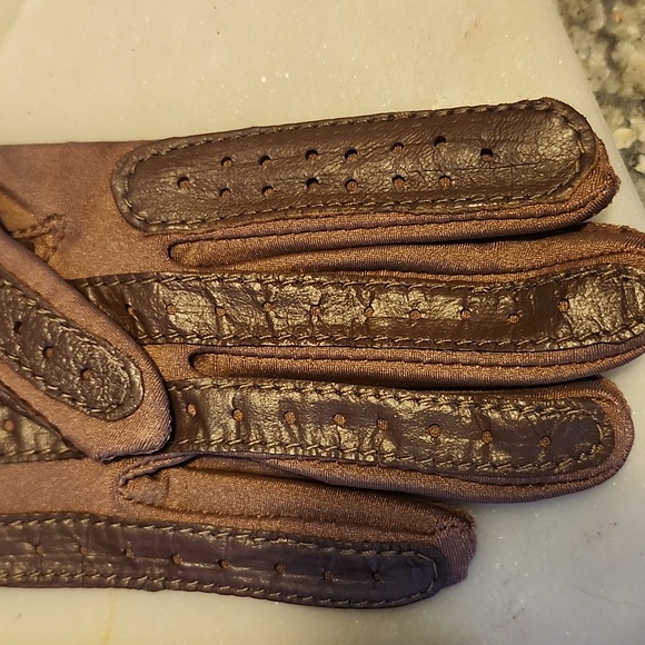 Vintage Aris Isotoner Brown Driving Gloves NWT - Picture 6 of 11